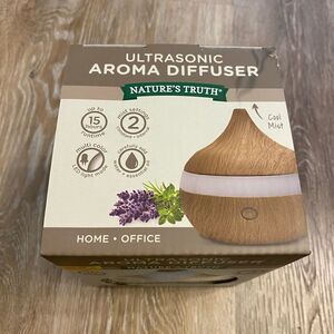 Nature's Truth Ultra-sonic Aromatherapy Wood Aroma Diffuser NEW in Box